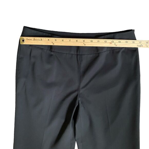 Lafayette 148 Dress Pants 8 Black Mid Rise Straight Leg Wool Career Classic - Picture 3 of 8